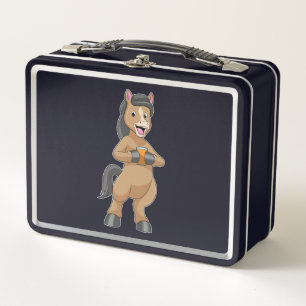 Lunch Box Cheval avec Mug de jus d'orange