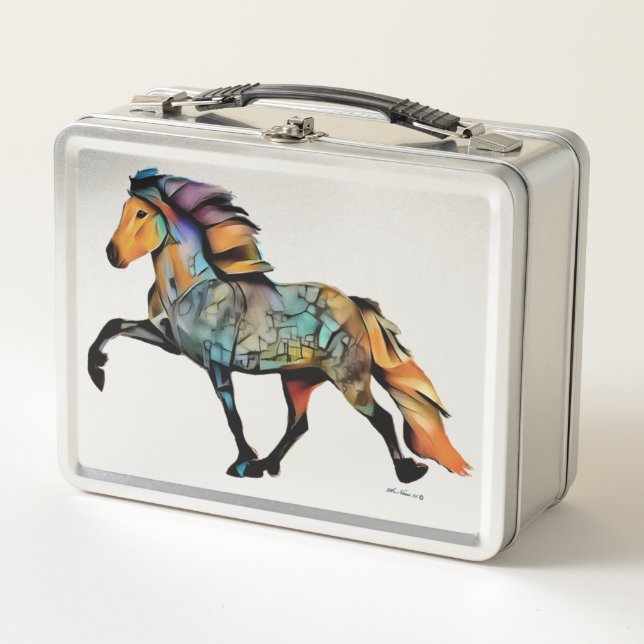 Lunch Box Cheval islandais Pop Art (Devant)