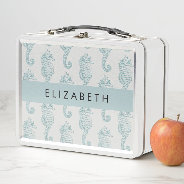 Lunch Box Chevaux de mer tropicaux, Motif hippocampe, Votre  (En situation)