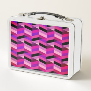Lunch Box Chevron Abstrait/Herringbone   Purples et violets