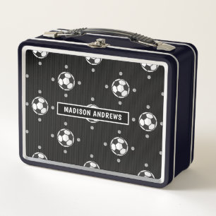 Lunch Box Chic Football Football Nom personnalisé