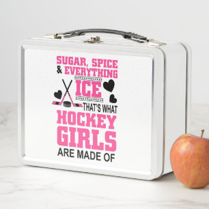 Lunch Box chic sucre et épices filles hockey sur glace