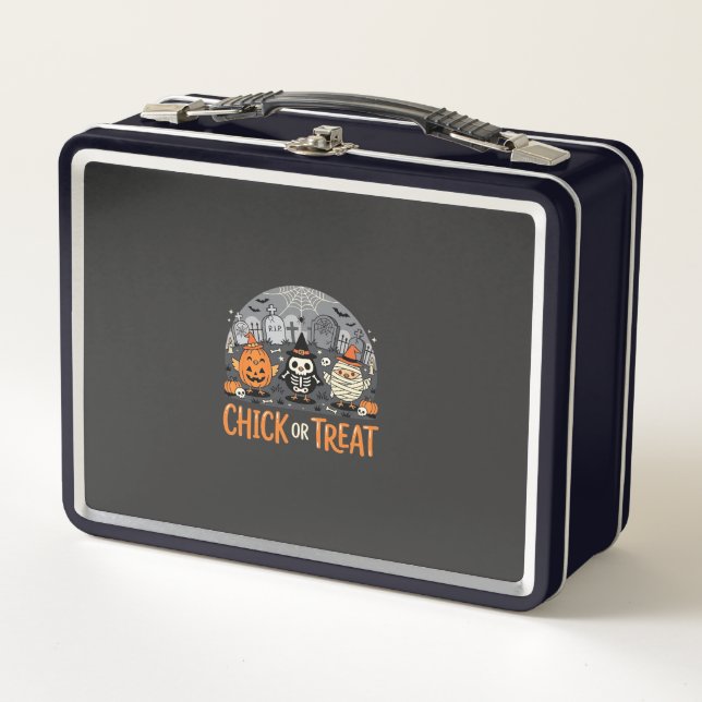 Lunch Box Chick or Treat Mignon Design de Cimetière Hallowee (Devant)