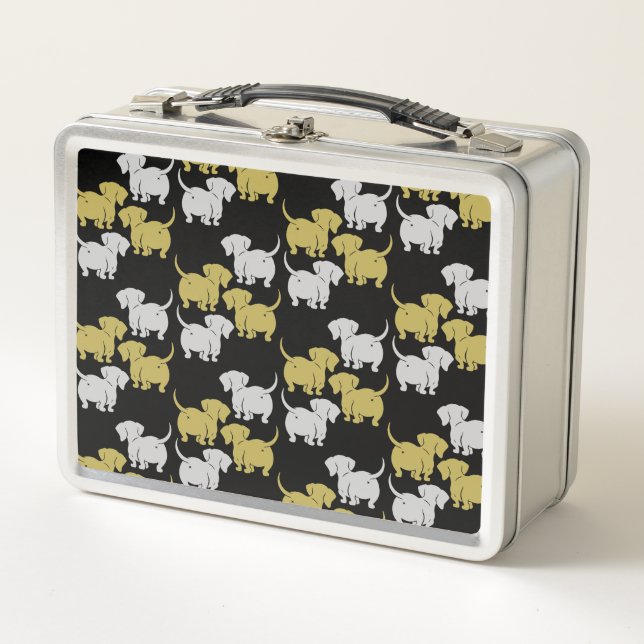 Lunch Box Chien allemand Dachshund Motifs (Devant)