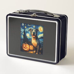 Lunch Box Chien American Staffordshire Terrier Halloween mig