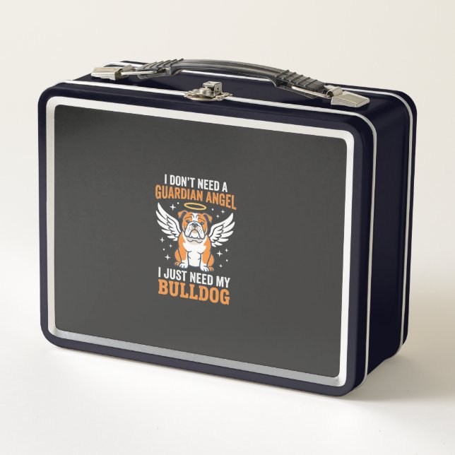 Lunch Box Chien ange gardien Bouledogue (Devant)