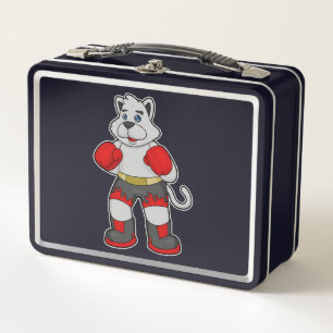 Lunch Box Chien comme boîte avec gants de boxe
