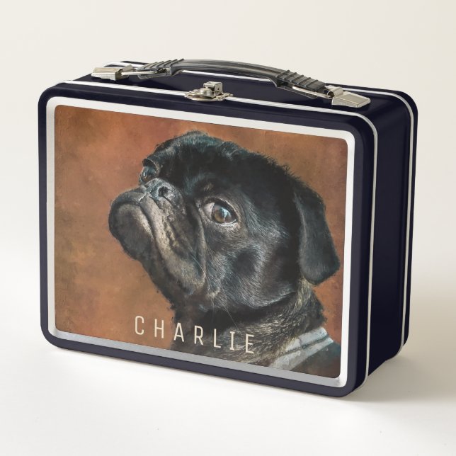Lunch Box Chien de Carlin noir (Devant)