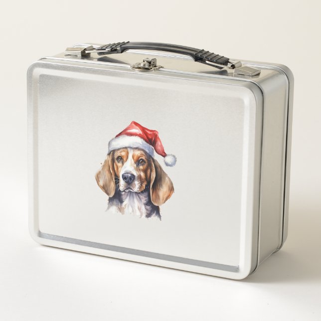 Lunch Box Chien de Noël beagle (Devant)
