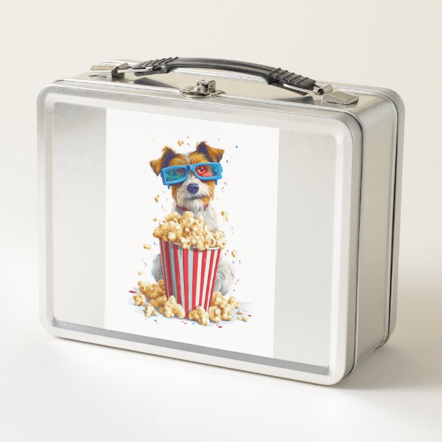 Lunch Box Chien de soirée cinéma Popcorn Pup (Devant)