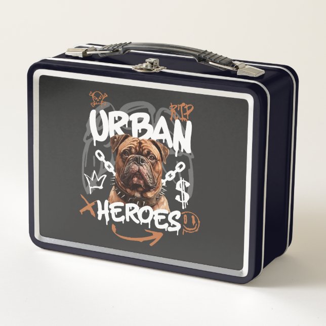 Lunch Box Chien des Héros Urbains (Devant)