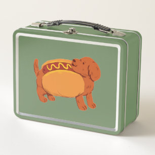 Lunch Box Chien en costume hot dog