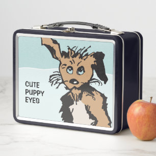 Lunch Box Chien mignon avec yeux bleu chiot