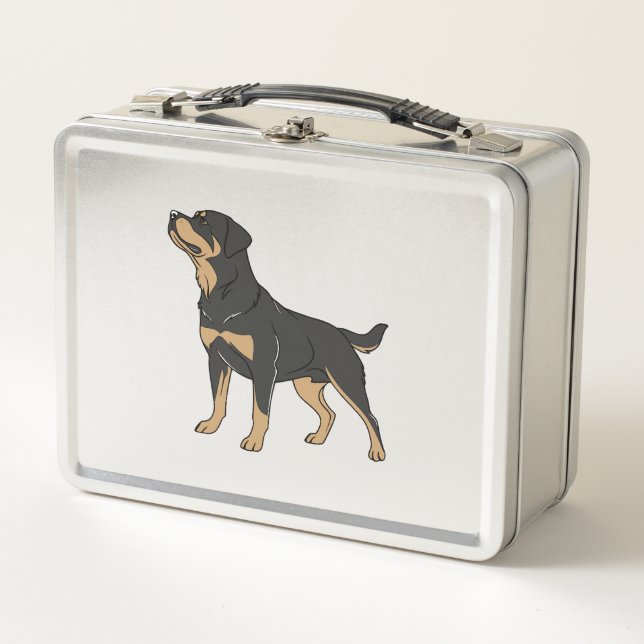 Lunch Box Chien Rottweiler, Chien Rottweiler Debout (Devant)