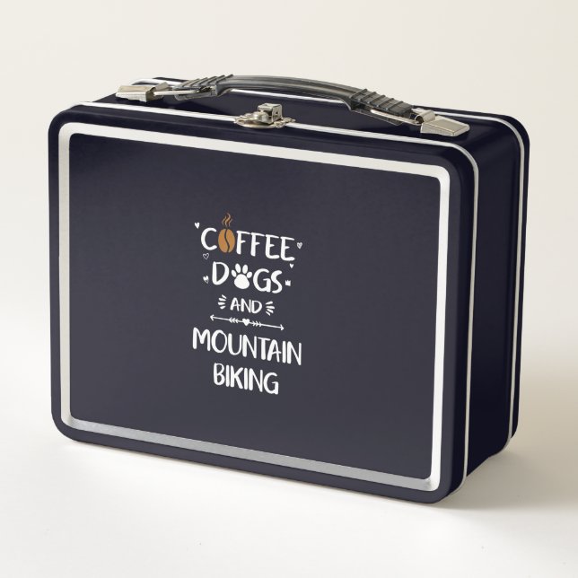 Lunch Box chiens de café & VTT downhill bike (Devant)