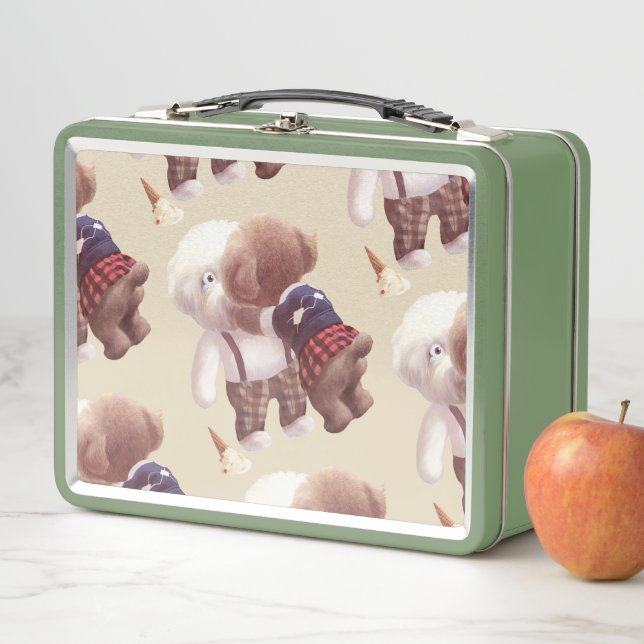 Lunch Box Chiens mignons Accrochage (En situation)