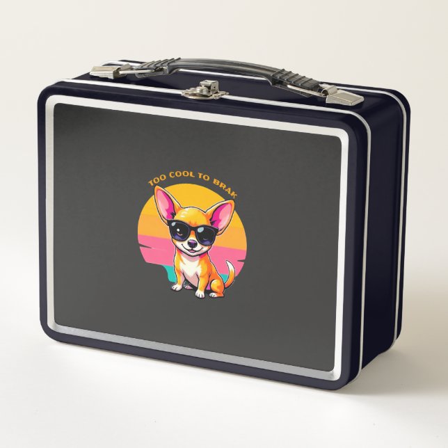 Lunch Box Chihuahua Coucher de soleil vintage (Devant)