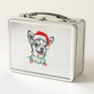 Lunch Box Chihuahua Père Noël Jeu de Noël Jeu de Noël Jeu de
