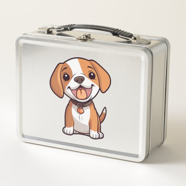 Lunch Box Chiot Beagle Kawaii (Devant)