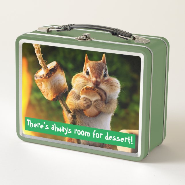 Lunch Box Chipmunk Mangant Marshmallow (Devant)