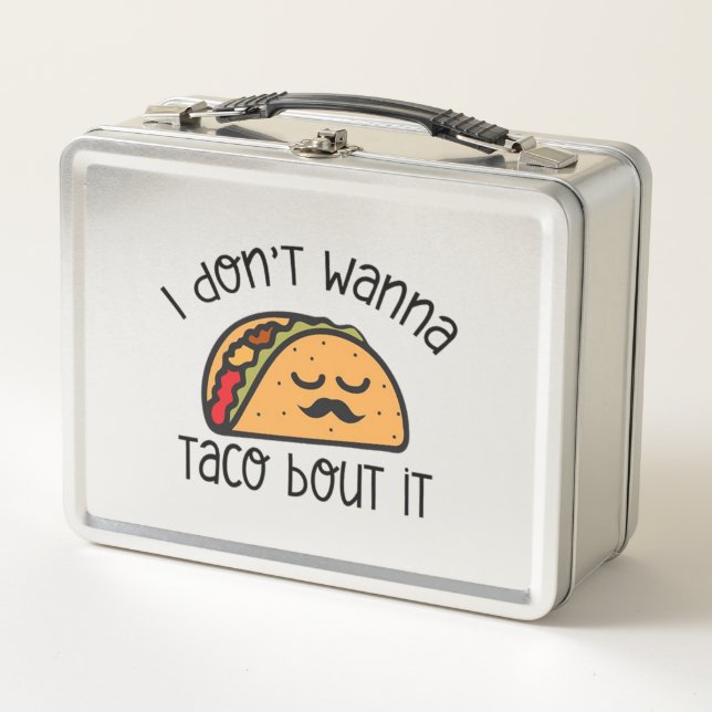 Lunch Box Chirt Taco Drôle, Chemise Taco, Don Taco Lover (Devant)