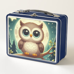 Lunch Box Chouette bébé la nuit avec lune