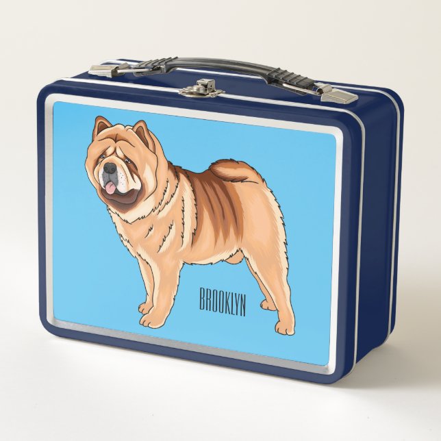 Lunch Box Chow Chow dog cartoon (Devant)