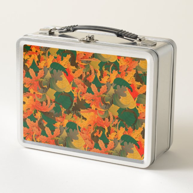 Lunch Box Chute du Motif Feuille pour l'automne (Devant)