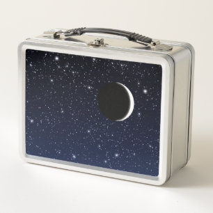 Lunch Box Ciel étoilé et lune à croissant, bleu profond