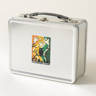 Lunch Box Cimetière de fantômes de hibou noir effrayant Hall