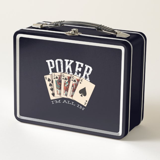 Lunch Box Citation de poker pour joueur (Devant)