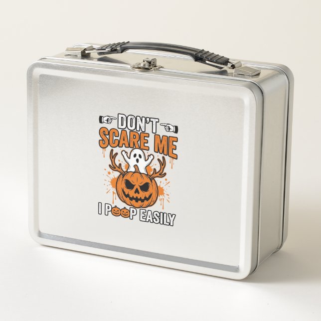 Lunch Box Citation de vecteur de citrouille de fantôme drôle (Devant)
