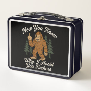 Lunch Box Citation drôle et sarcastique d'évitement de Bigfo