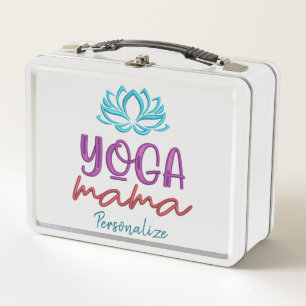 Lunch Box Citation personnalisée de maman de yoga Zen cool