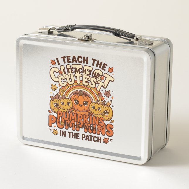 Lunch Box Citrouille de professeur mignon Dessin vectoriel d (Devant)