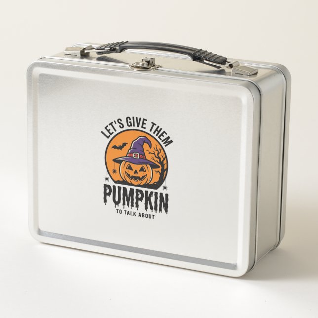 Lunch Box Citrouille d'Halloween Chapeau de Sorcière Drôle É (Devant)
