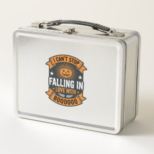 Lunch Box Citrouille d'Halloween tombant amoureuse Vintage T