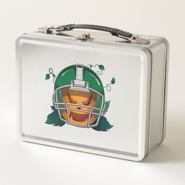 Lunch Box citrouille football halloween (Devant)