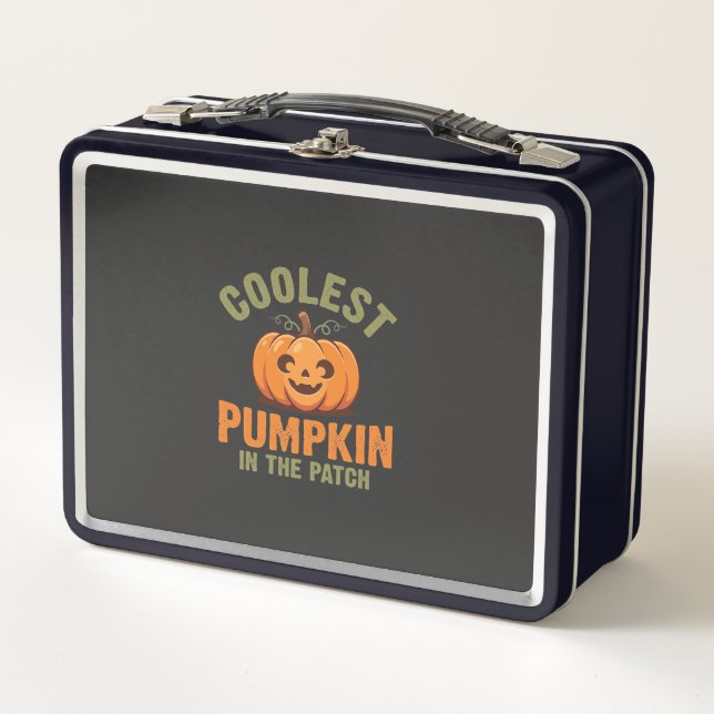 Lunch Box Citrouille la plus cool du patch Design Halloween (Devant)