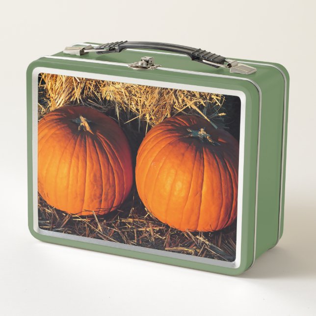 Lunch Box Citrouilles Vintage Jumelles (Devant)