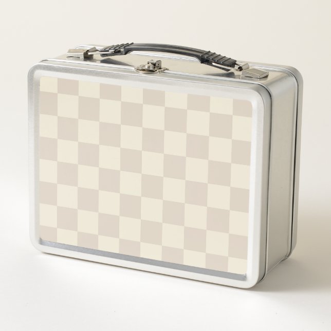 Lunch Box Clair Brown et blanc cassé (Devant)