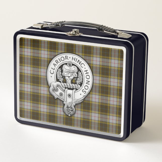 Lunch Box Clan Buchanan Crest & Robe Tartan (Devant)