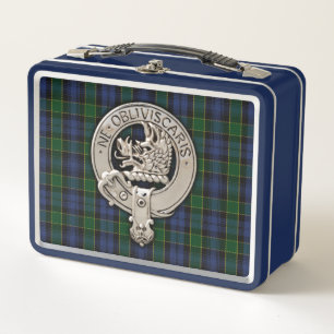 Lunch Box Clan Campbell Crest et Breadalbane Tartan