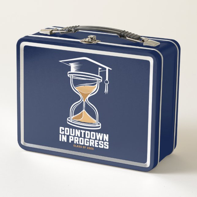 Lunch Box Classe supérieure de 2025 Compte à rebours pour le (Devant)