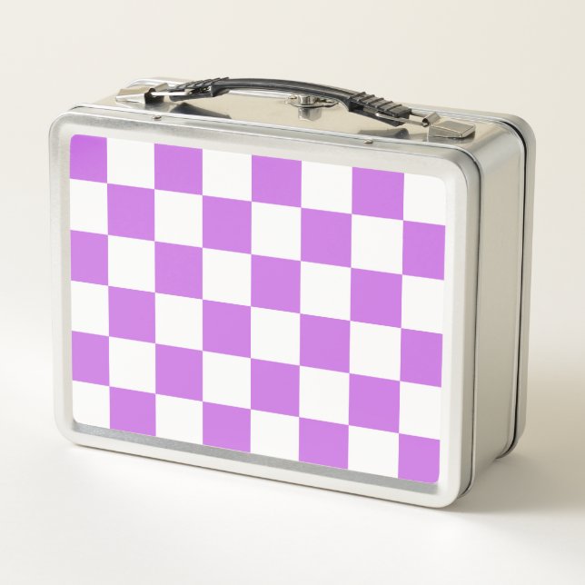 Lunch Box Classic visual magenta checkerboard  (Dos)