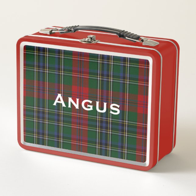 Lunch Box Classique MacLean Tartan Plaid Personnalisé (Devant)