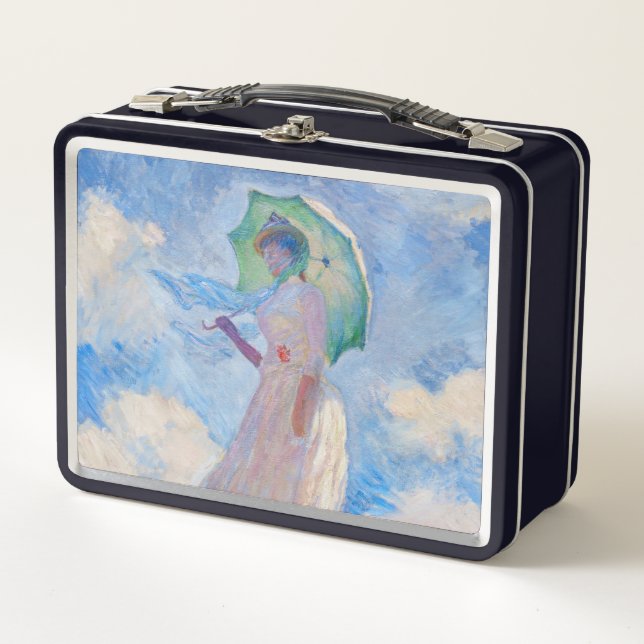 Lunch Box Claude Monet - Femme avec Parasol face à gauche (Devant)
