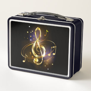 Lunch Box Clé de Sol Musicale en Or