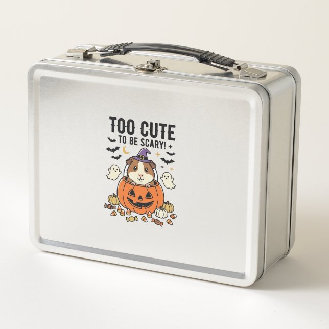 Lunch Box Cochon d'Inde d'Halloween Trop Mignon Pour être Ef (Devant)