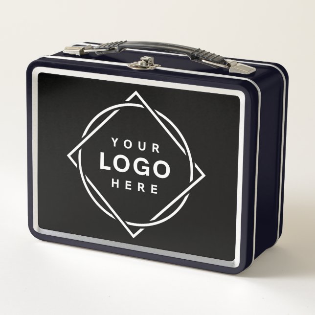 Lunch Box Code QR noir élégant et élégant (Devant)